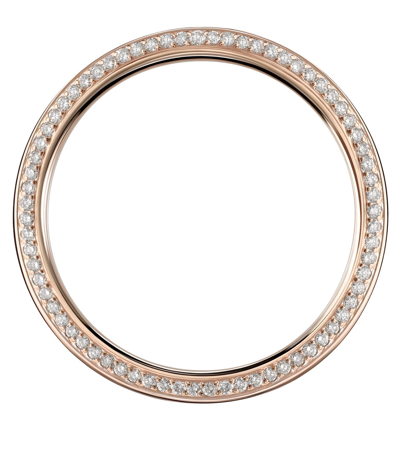 Couple ring 3 color with diamonds