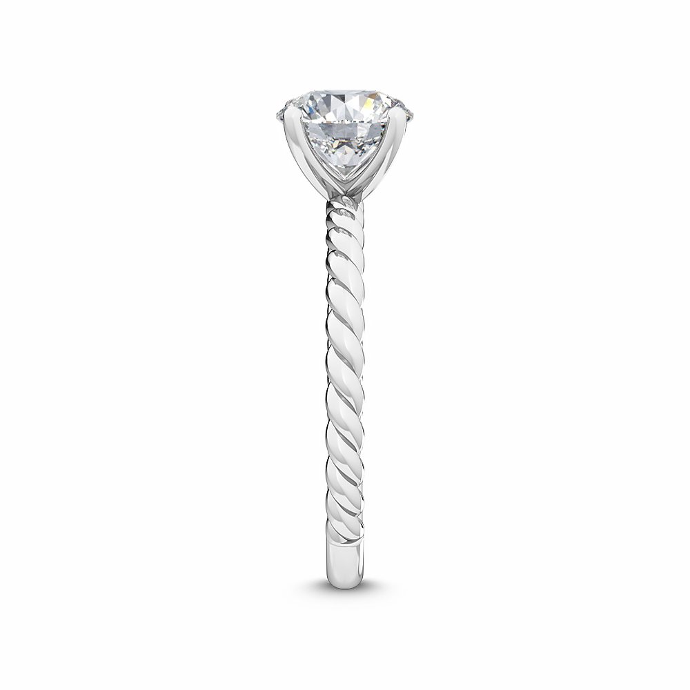 MT07 18K White Gold Lab Grown Diamond Engagement Ring
