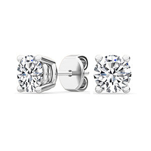 Valentine's special Stud Earring Round 0.2CT, 0.4CT, 0.6CT, 0.8CT, 1.0CT