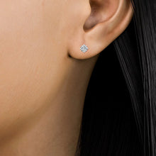 將圖片載入圖庫檢視器 18K White Gold Lab Grown Diamond Solitaire Earrings 1ctw 23214
