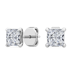Valentine's special Asscher Cut Earring  1CT, 1.5CT, 2CT