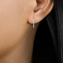 將圖片載入圖庫檢視器 14K WG Round Cut Lab Grown Diamond Hoops Earrings 2.81 ctw SJE32154A
