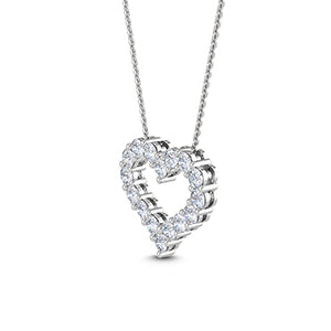 Lab grown diamond heart Pendant 0.65ctw SJP31469C培育鑽石頸鏈