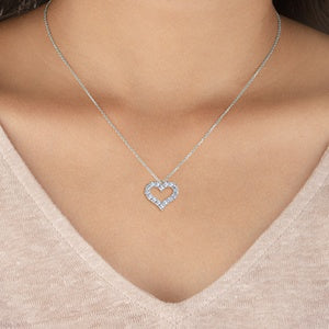Lab grown diamond heart Pendant 0.65ctw SJP31469C培育鑽石頸鏈