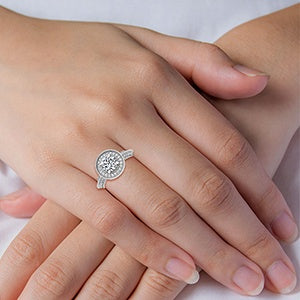 18K Engagement Ring 0.31 ctw SJR55579RD