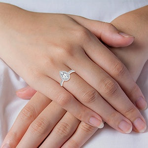 18K Engagement Ring 0.75 ctw SJR56051