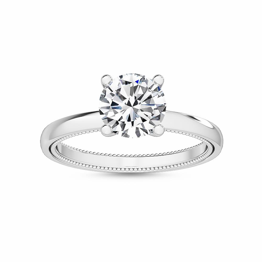 MT05 18K White Gold Lab Grown Diamond Engagement Ring