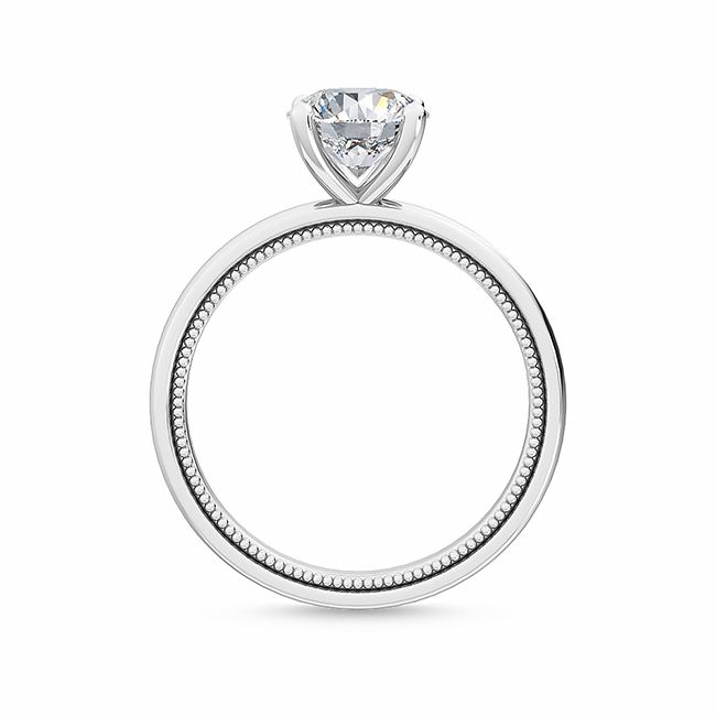 MT05 18K White Gold Lab Grown Diamond Engagement Ring