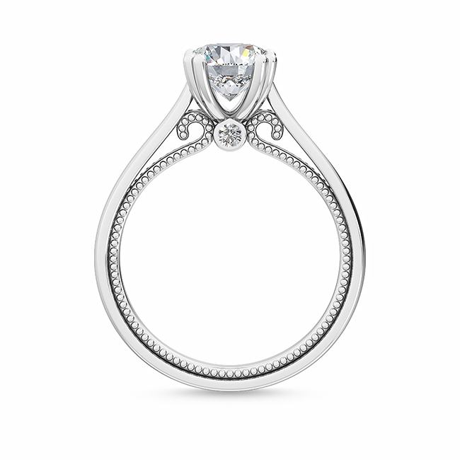 MT06 18K White Gold Lab Grown Diamond Engagement Ring 0.7 ctw