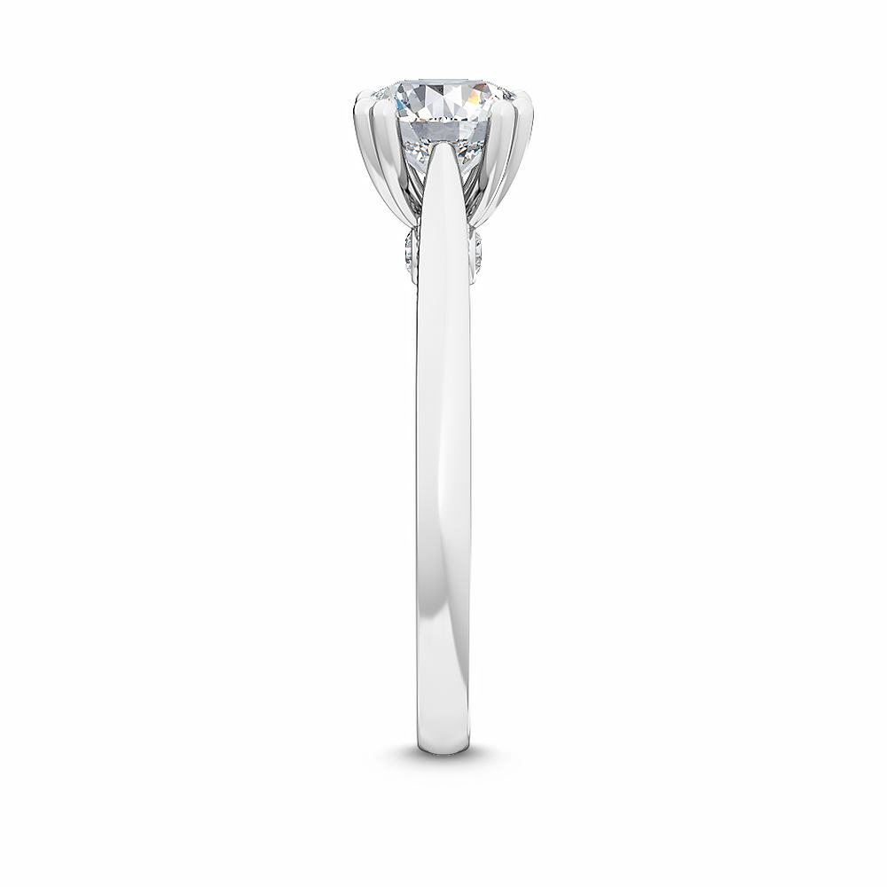 MT06 18K White Gold Lab Grown Diamond Engagement Ring 0.7 ctw