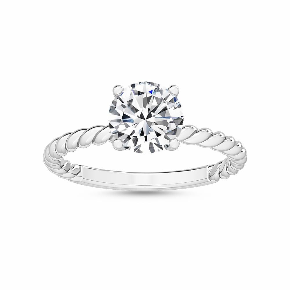 MT07 18K White Gold Lab Grown Diamond Engagement Ring