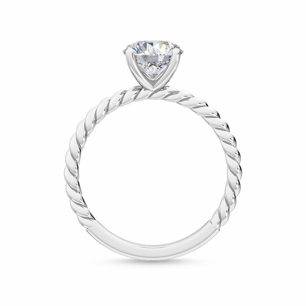 MT07 18K White Gold Lab Grown Diamond Engagement Ring