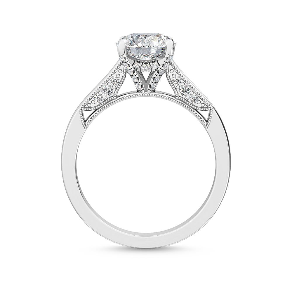 MT08 18K White Gold Lab Grown Diamond Engagement Ring 0.24 ctw