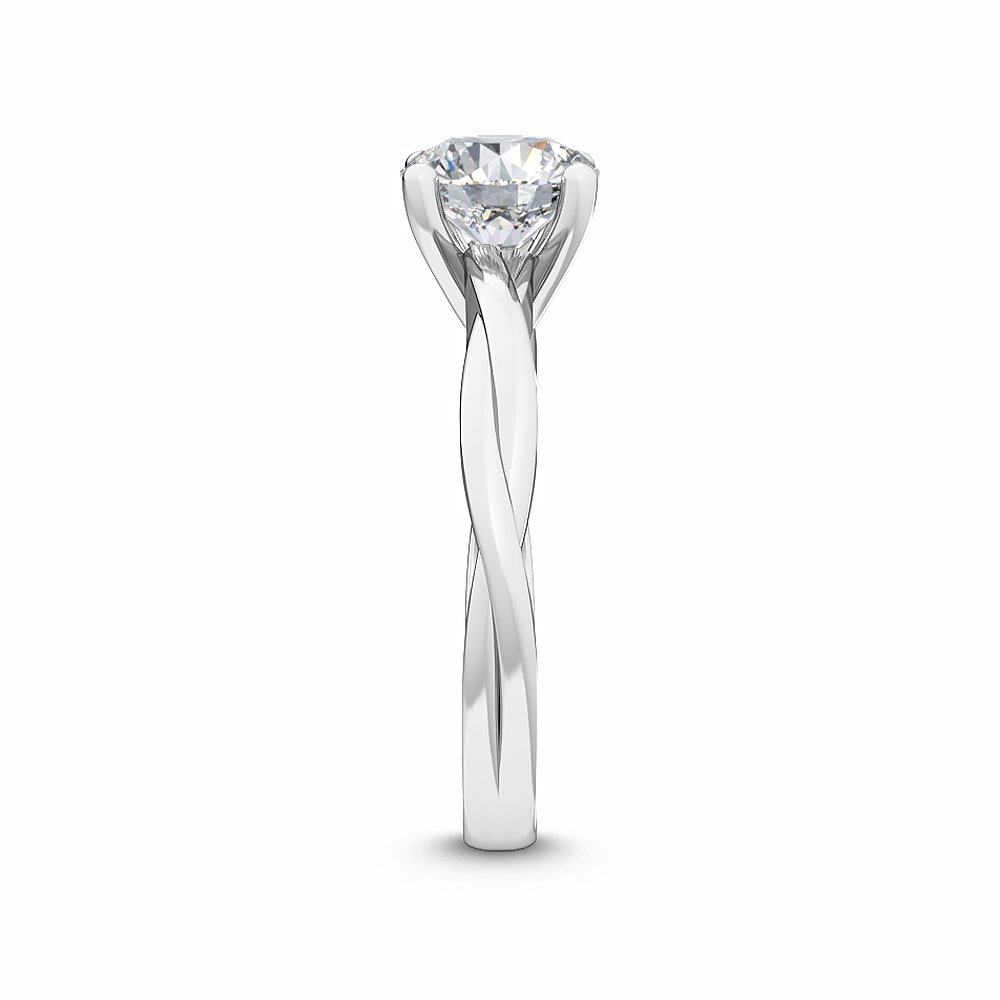 MT09 18K White Gold Lab Grown Diamond Engagement Ring