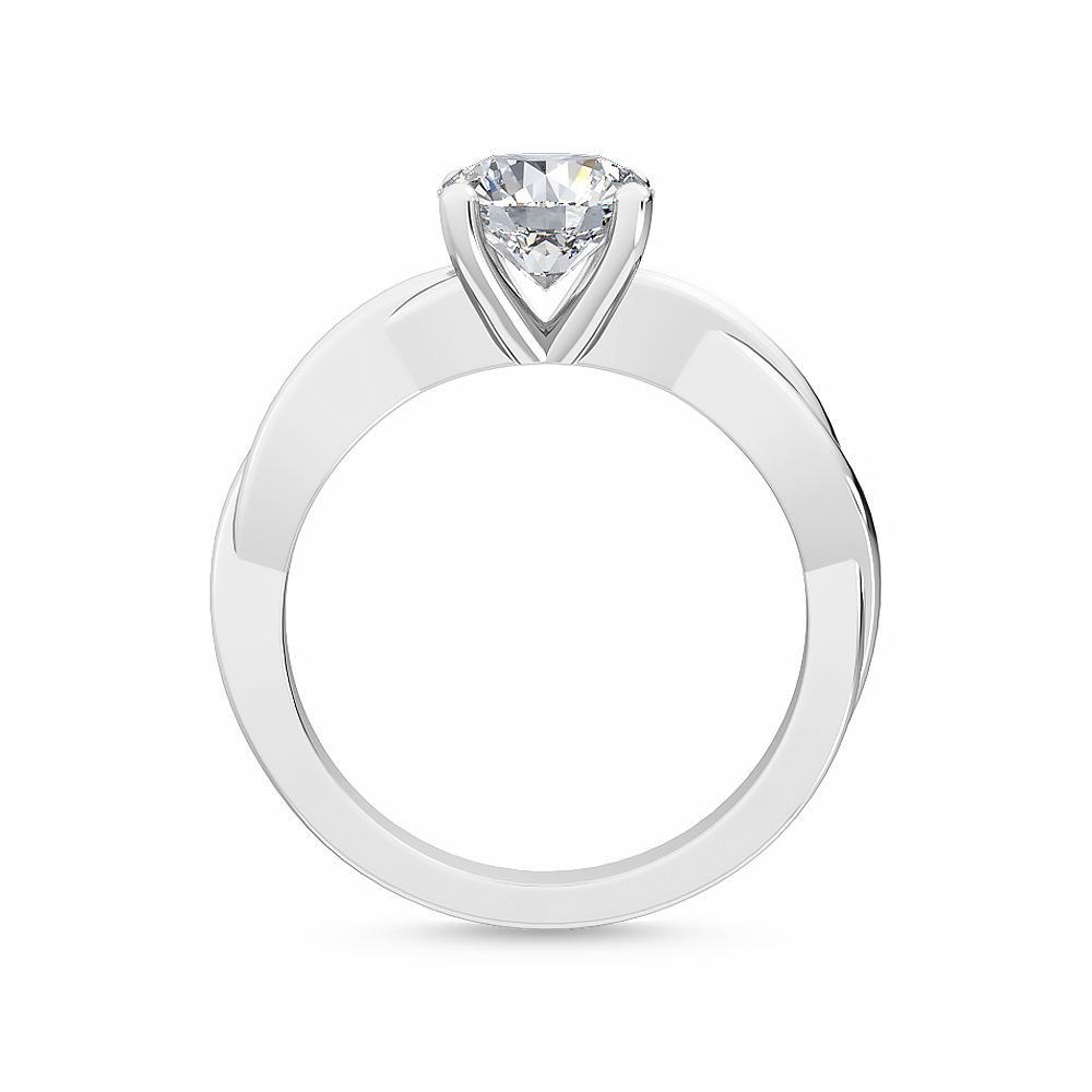 MT09 18K White Gold Lab Grown Diamond Engagement Ring