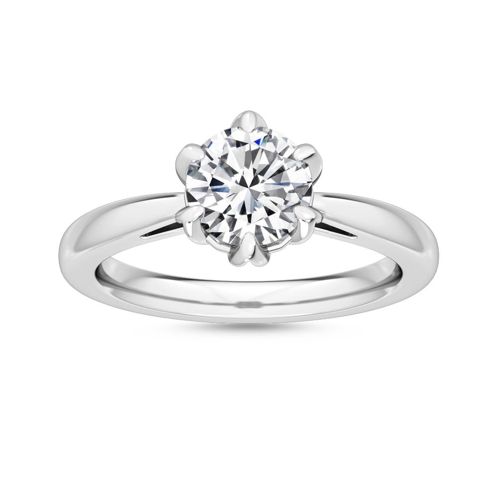 MT10 18K White Gold Lab Grown Diamond Engagement Ring