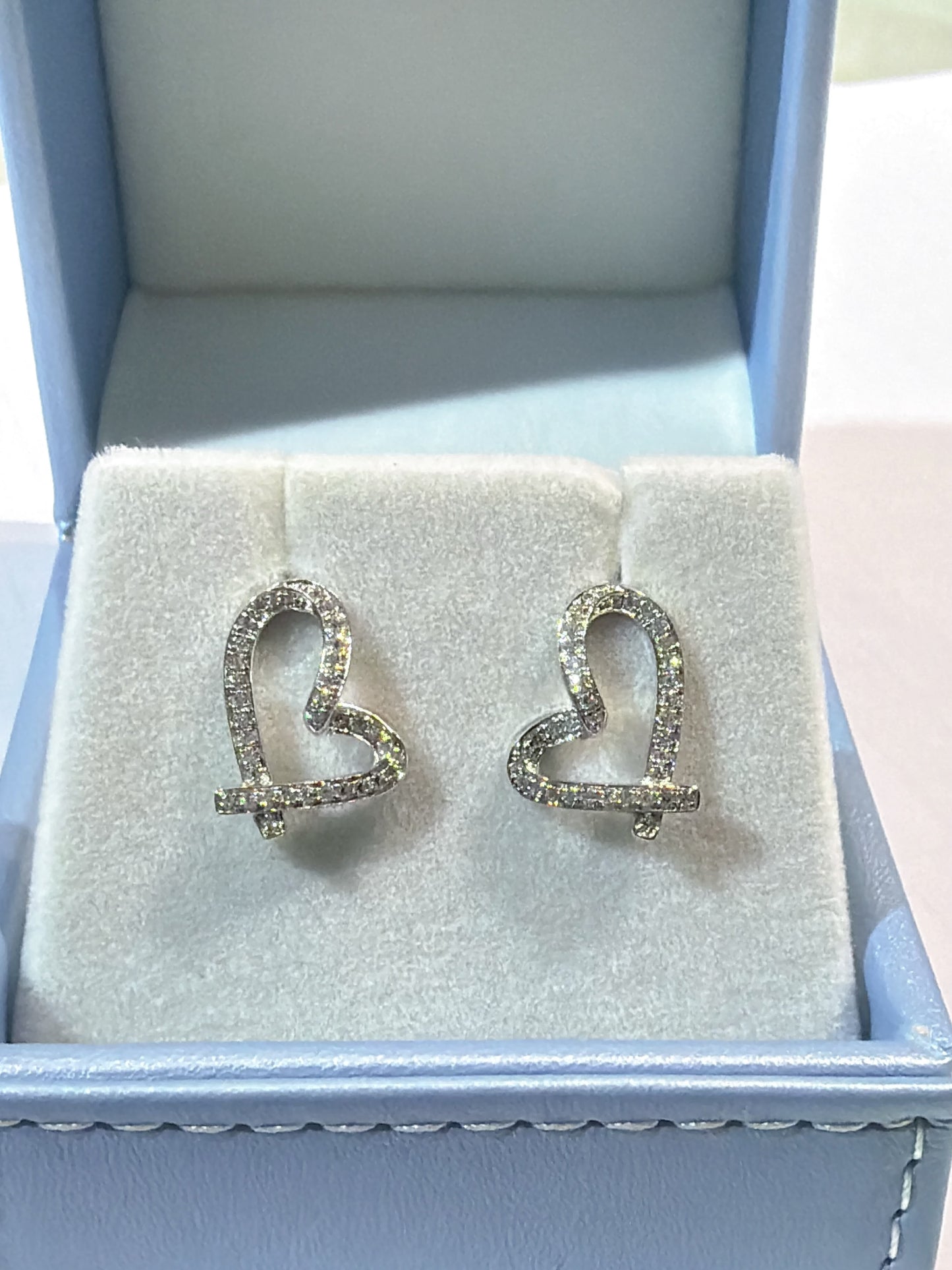 培育鑽石0.354ct /pair 電鍍白金耳環 Lab grown diamond earrings