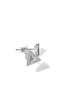 將圖片載入圖庫檢視器 培育鑽石電鍍白耳環 0.152ct Lab grown diamond earrings
