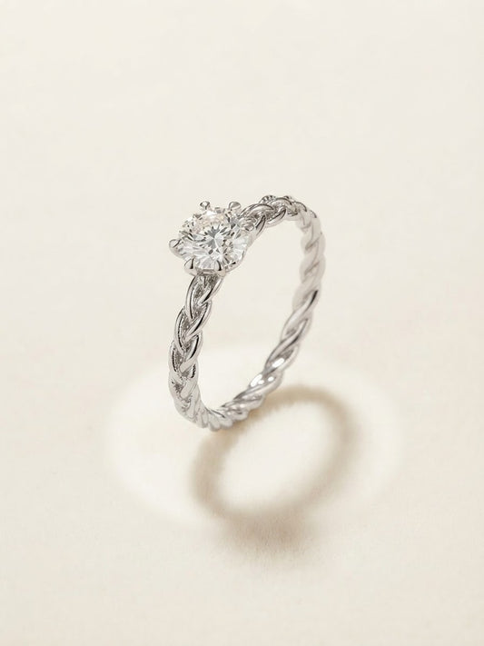 培育鑽石戒指 0.51ct 電鍍白金lab grown diamond Ring