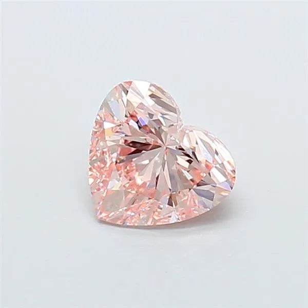 1.26ct Heart Lab Grown Diamond (Colour Fancy Pink, Clarity VS2, IGI Certified)