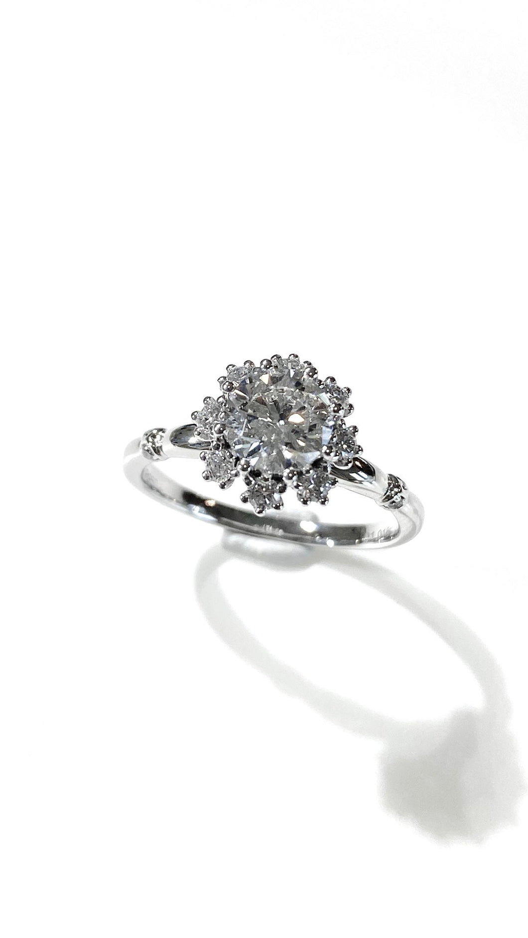 培育鑽石戒指 1ct +0.287ct鉑金 Lab grown diamond  Ring