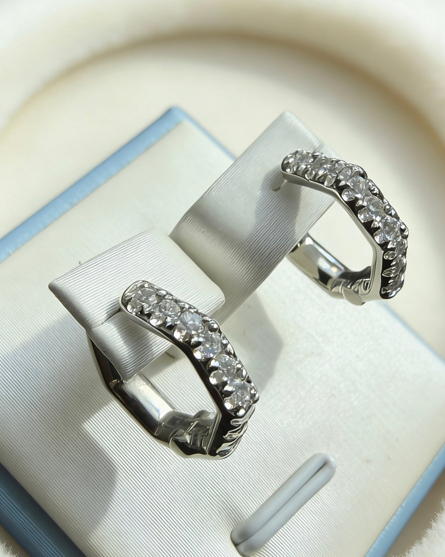 培育鑽石電白金￼0.241ct 耳環 Lab grown diamond Earrings