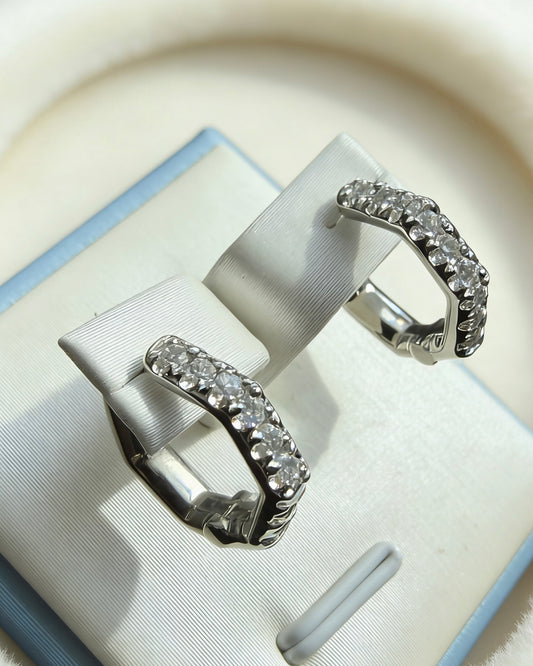 培育鑽石電白金￼0.241ct 耳環 Lab grown diamond Earrings