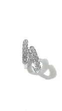 將圖片載入圖庫檢視器 培育鑽石電鍍白0.211ct圈圈耳環 Lab grown diamond earrings
