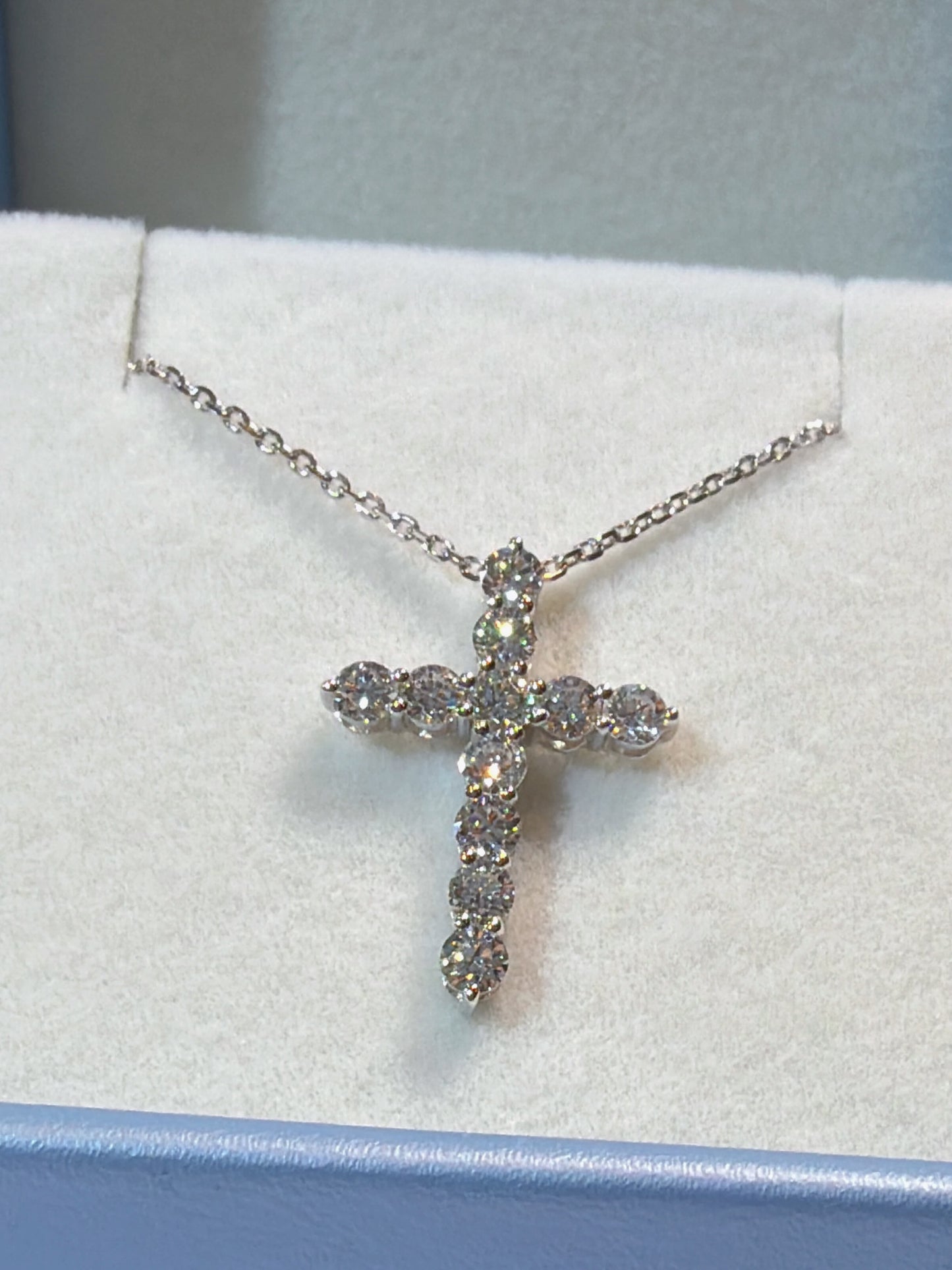 培育鑽石1.09ct 電鍍白金項鏈 Lab grown diamond pendant