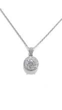 將圖片載入圖庫檢視器 培育鑽石1.5ct/0.17ct鉑金PT950項鏈 Lab grown diamond pendant
