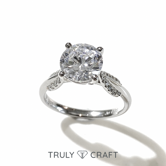 培育鑽石鉑金戒指托(不連主石)Lab Grown Diamond Platinum (PT950) Engagement Ring