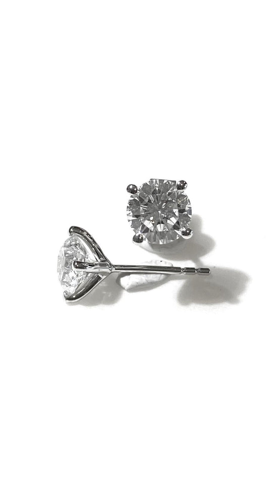培育鑽石鉑金耳環 50份 一對共1卡Lab grown diamond earrings