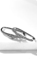 將圖片載入圖庫檢視器 培育鑽石0.277ct電鍍白圈圈耳環 Lab grown diamond earrings

