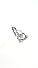 將圖片載入圖庫檢視器 培育鑽石電鍍白耳環 0.271ct Lab grown diamond earrings
