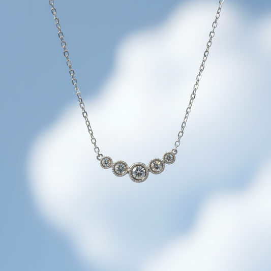 培育鑽石0.57ct 電鍍白金項鏈 Lab grown diamond pendant