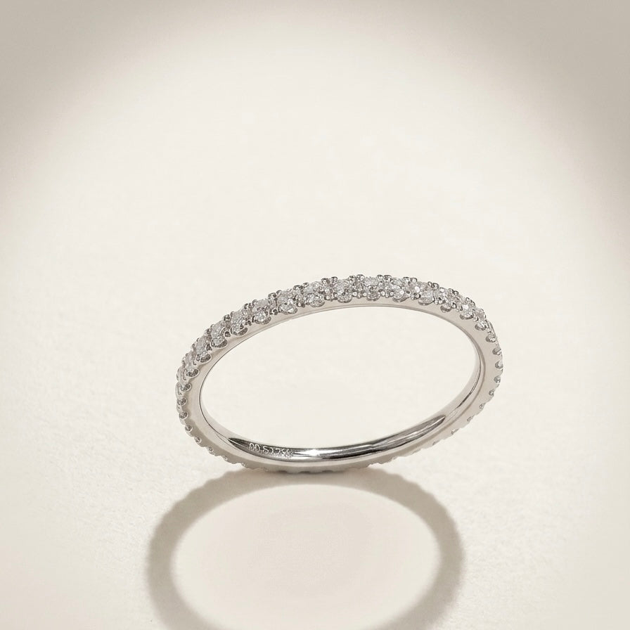 培育鑽石戒指 （0.517ct /1.45mm圍一圈）Lab grown diamond 18k plated Ring