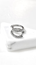 將圖片載入圖庫檢視器 培育鑽石電鍍白0.211ct圈圈耳環 Lab grown diamond earrings
