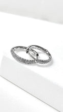 將圖片載入圖庫檢視器 培育鑽石0.252ct電鍍白圈圈耳環 Lab grown diamond earrings
