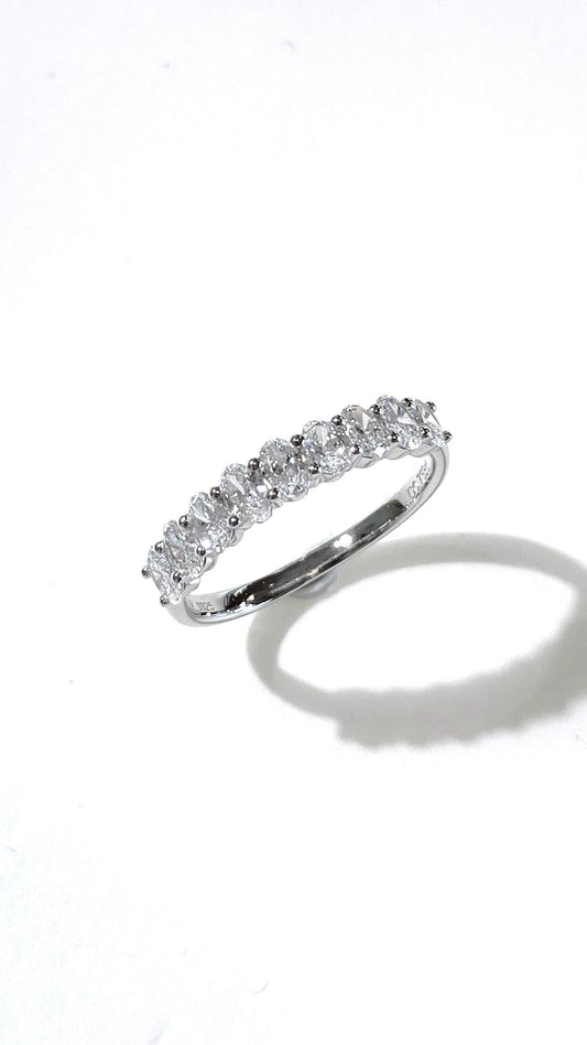 培育鑽石戒指 電鍍白 橢圓形0.76ct Lab grown diamond Ring