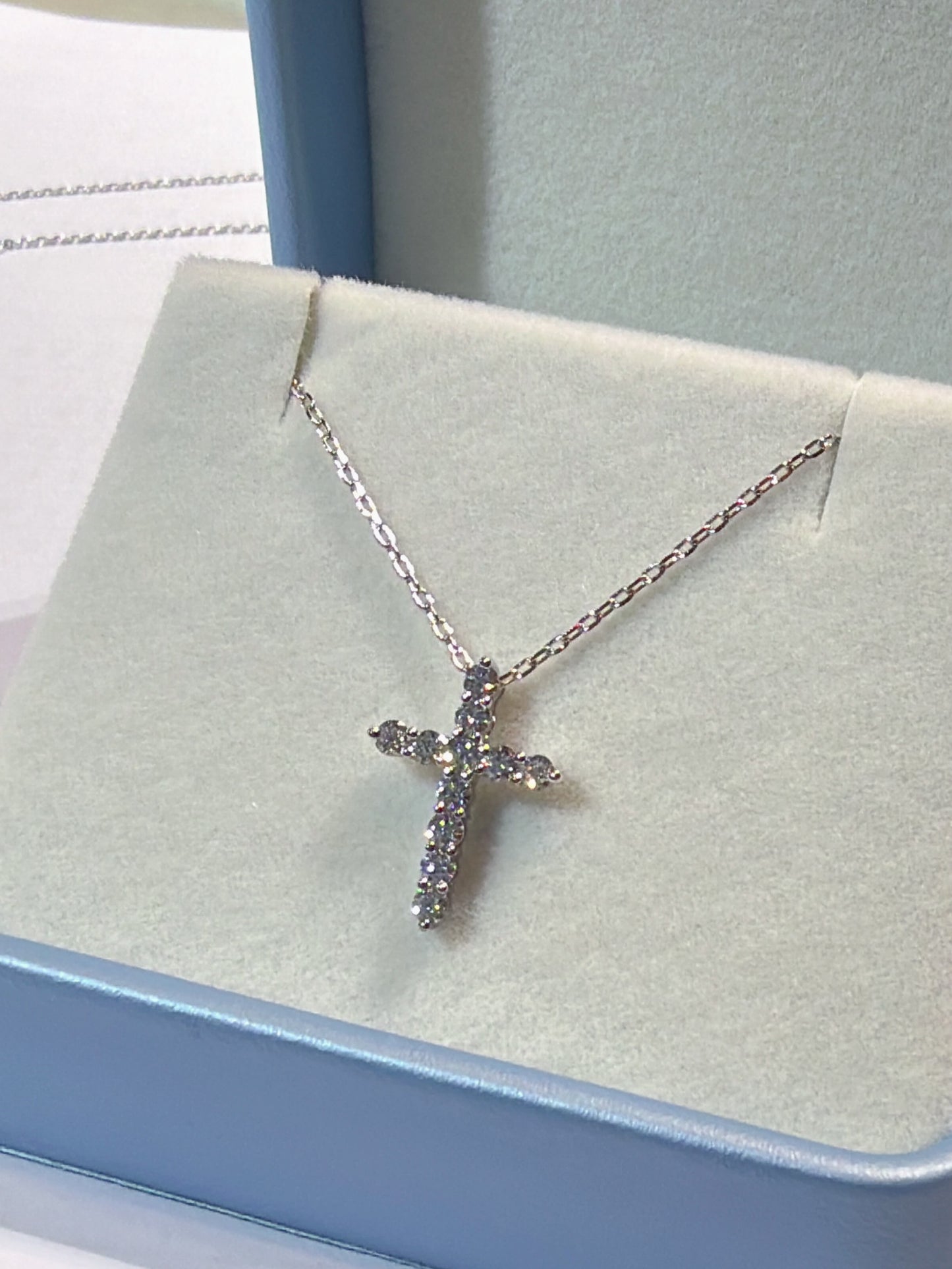培育鑽石0.44ct 電鍍白金項鏈 Lab grown diamond pendant
