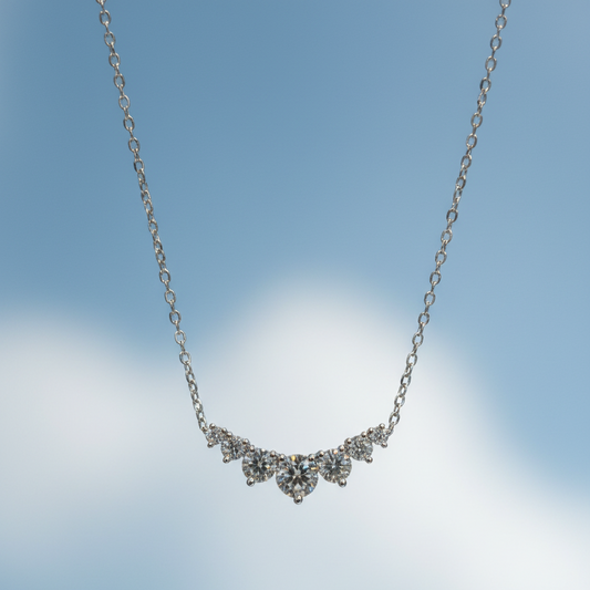 培育鑽石1.22ct 電鍍白金項鏈 Lab grown diamond pendant