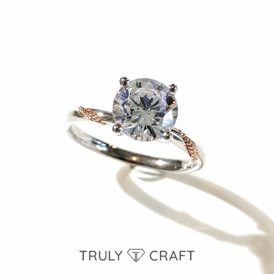 培育鑽石鉑金戒指托(不連主石)Lab Grown Diamond Platinum (PT950) Engagement Ring