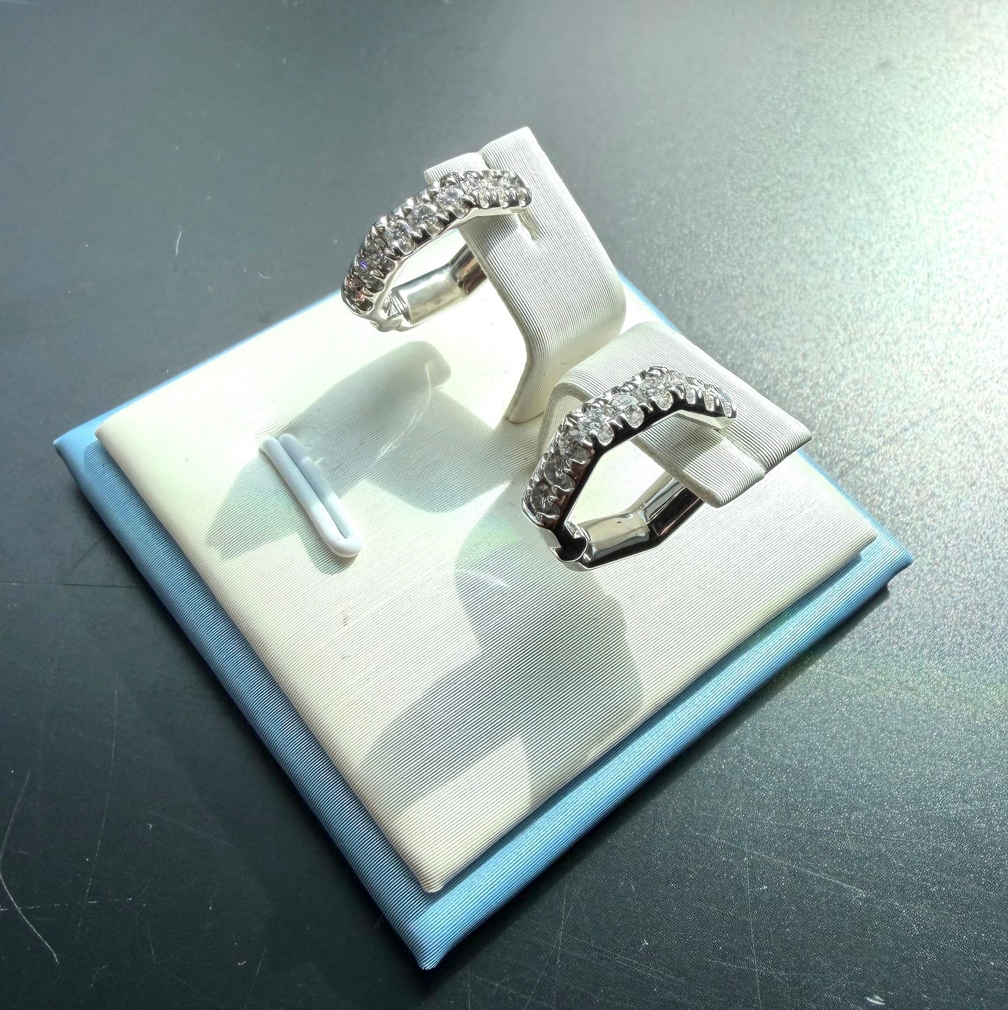 培育鑽石電白金￼0.241ct 耳環 Lab grown diamond Earrings