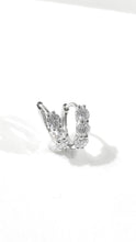 將圖片載入圖庫檢視器 培育鑽石0.518ct電鍍白圈圈耳環 Lab grown diamond earrings
