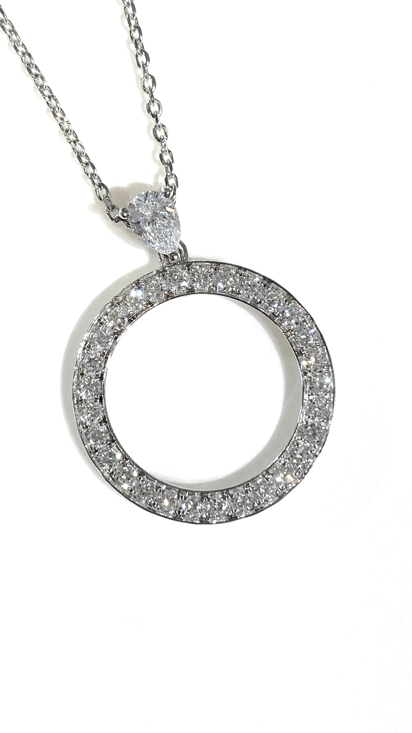 Lab grown Diamond Pendant 20mm 0.226ct/0.551ct 培育鑽石頸鏈