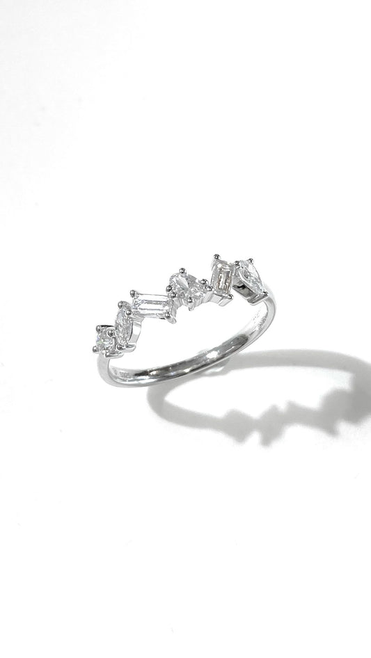 培育鑽石戒指電鍍白 0.58ct Lab grown diamond ring