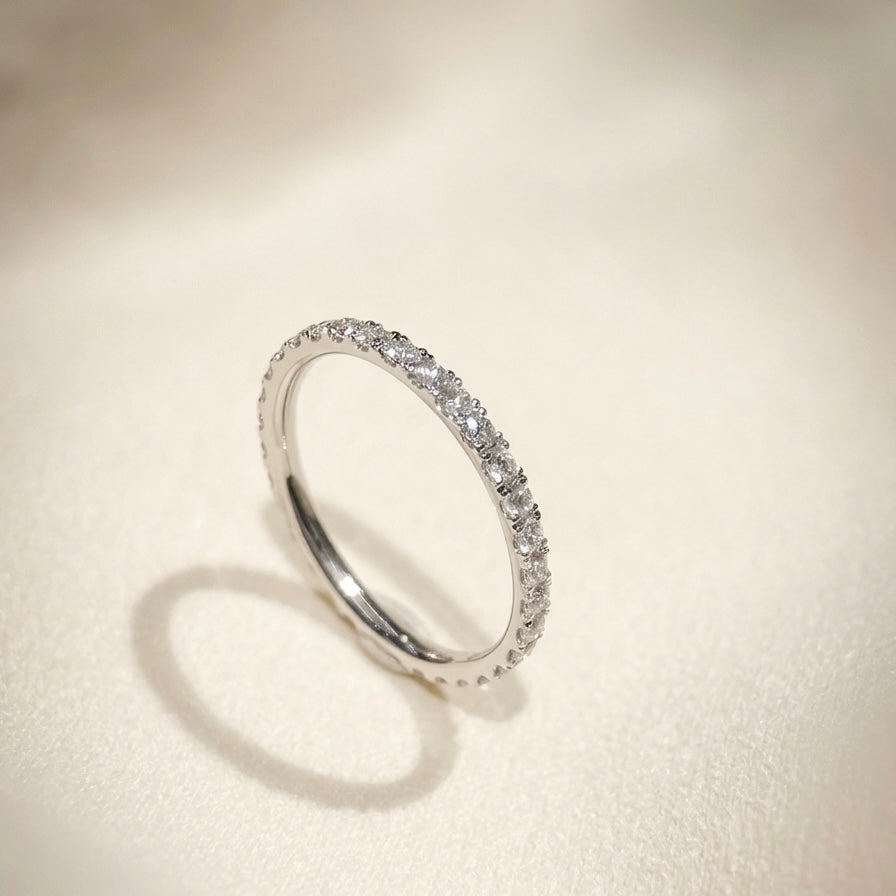 培育鑽石戒指 （0.319ct /1.15mm圍一圈）Lab grown diamond 18k plated Ring