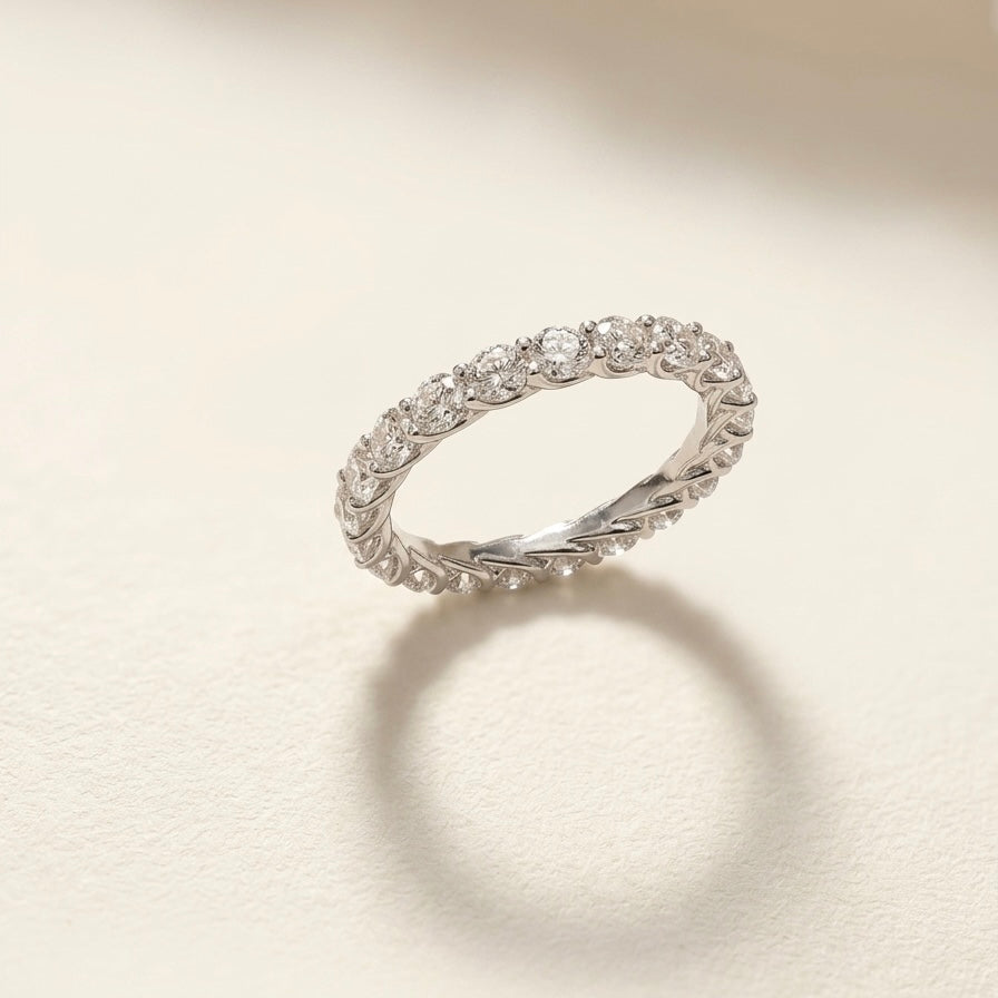 培育鑽石戒指 （圍一圈2.9mm共18粒2.043ct)Lab grown diamond 18k plated Ring