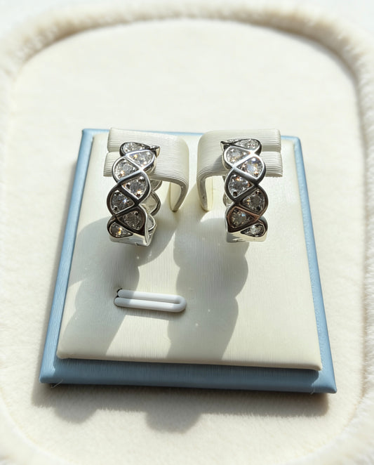 培育鑽石電白金0.292ct 耳環 Lab grown diamond Earrings