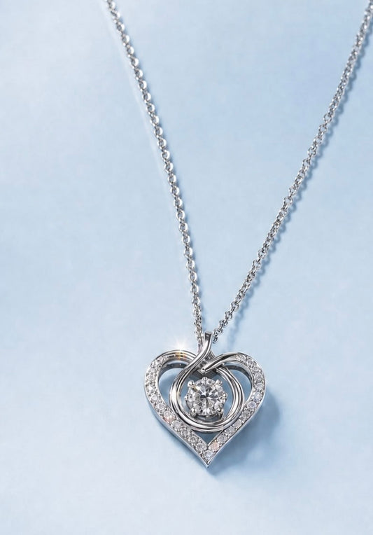 培育鑽石0.44ct 電鍍白金項鏈 Lab grown diamond pendant